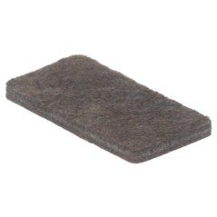 Filc.podložka OBDELNÍK HNĚDÁ 25x50mm, tl.3,5mm 4ks