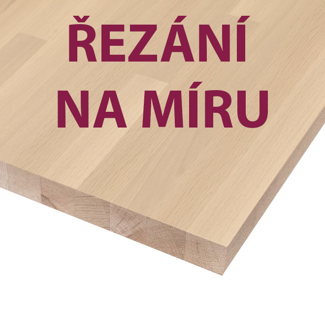 Buk cink řezaná na míru tl. 27 mm, A/B, škárovka (cena za m3)
