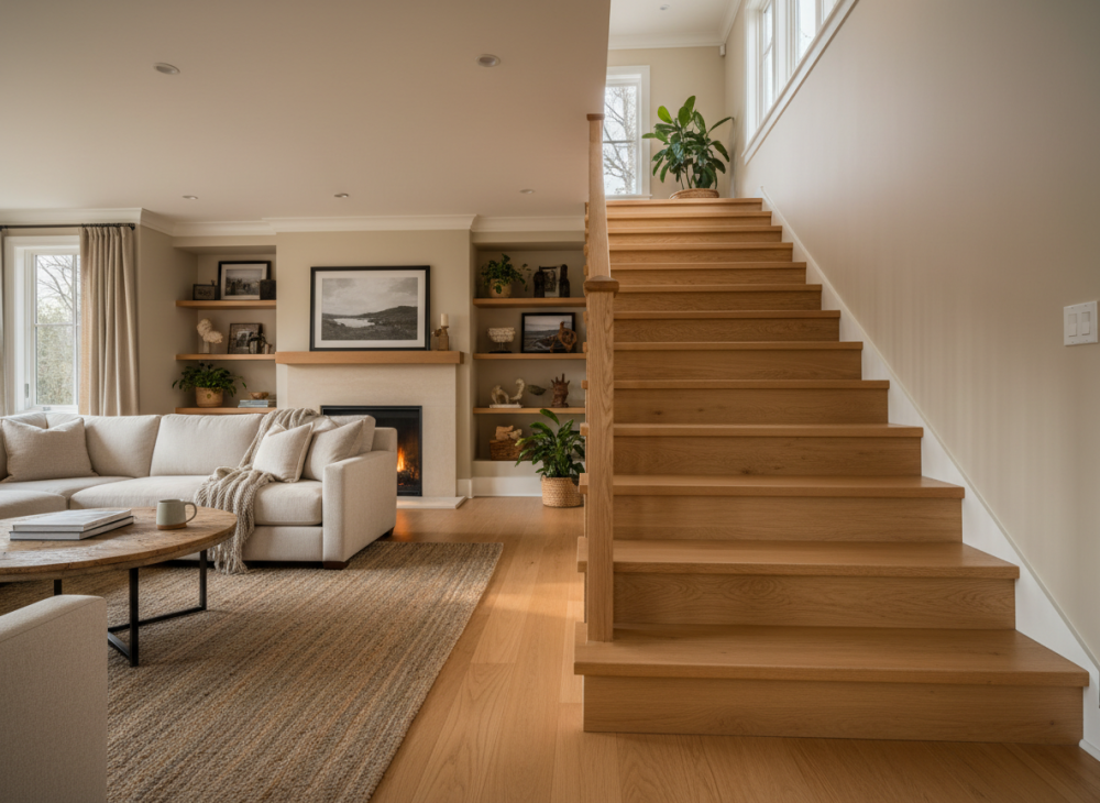 dřevěné schodiště