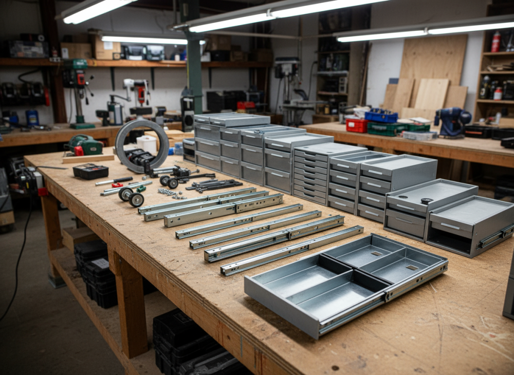 Pojezdy a zásuvkové systémy