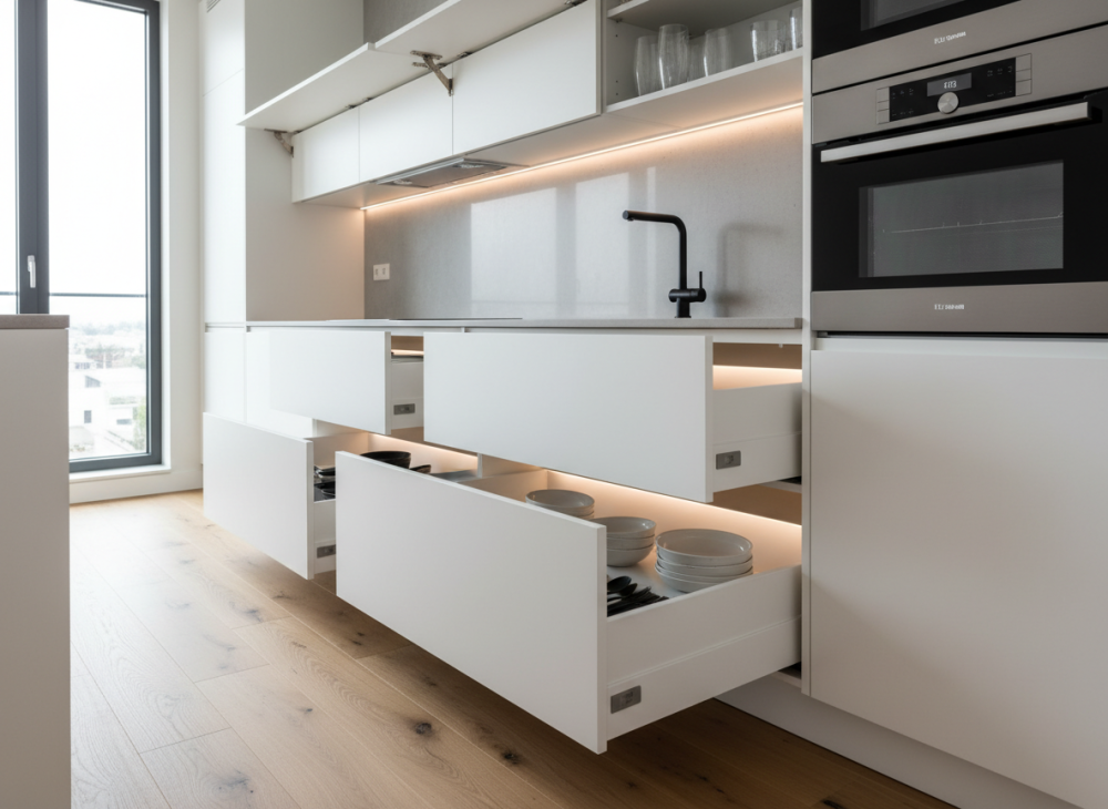 push to open nábytek