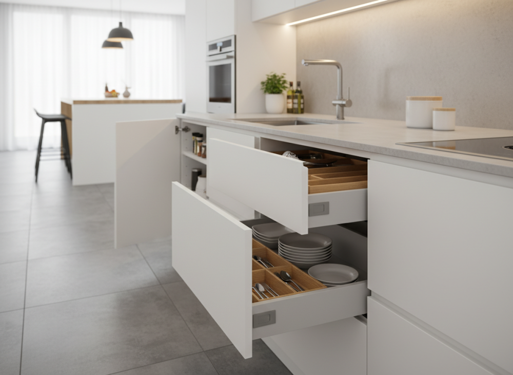 push to open nábytek