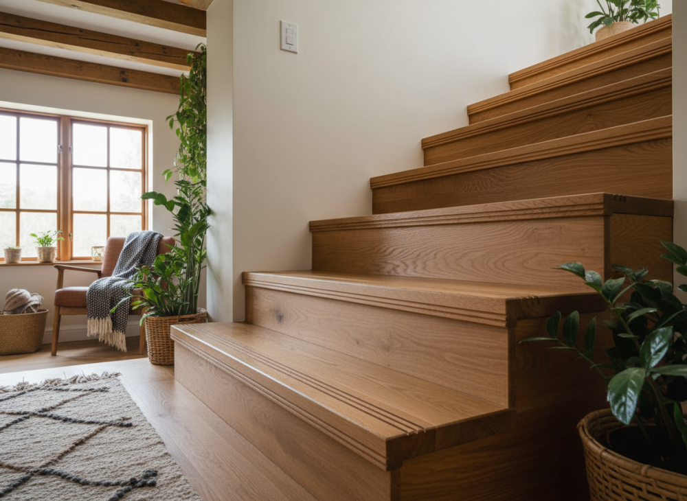 dřevěné schody