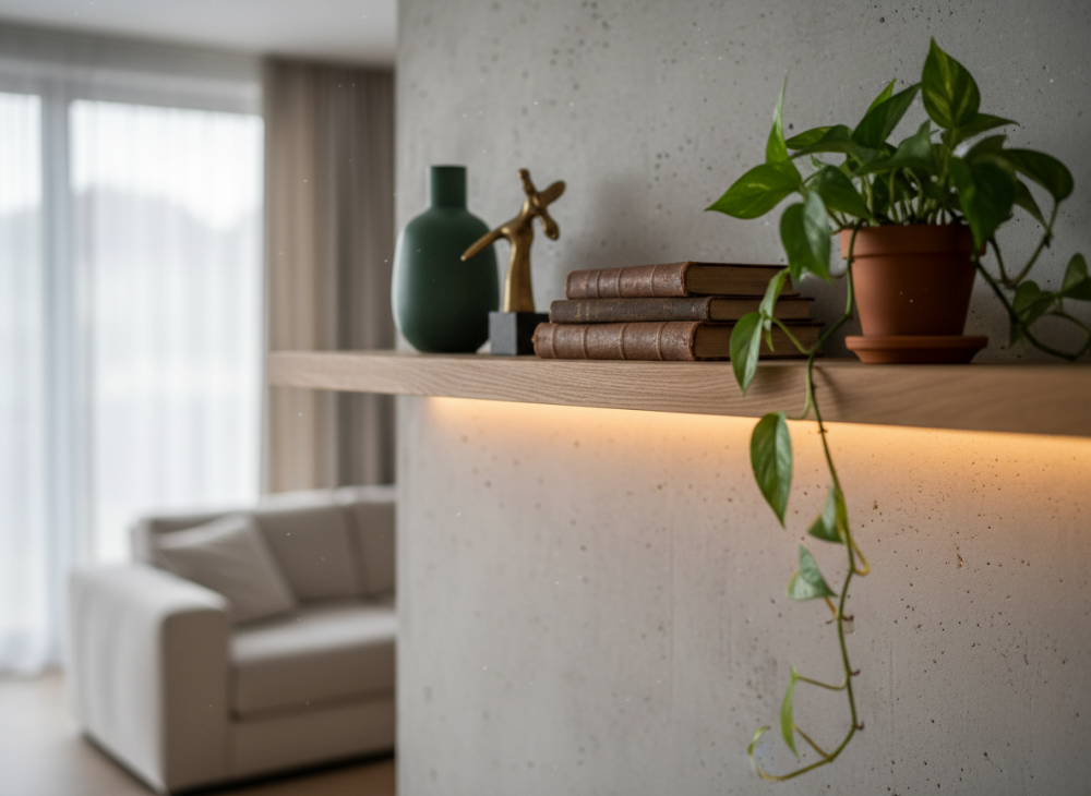 polica zo škárovky